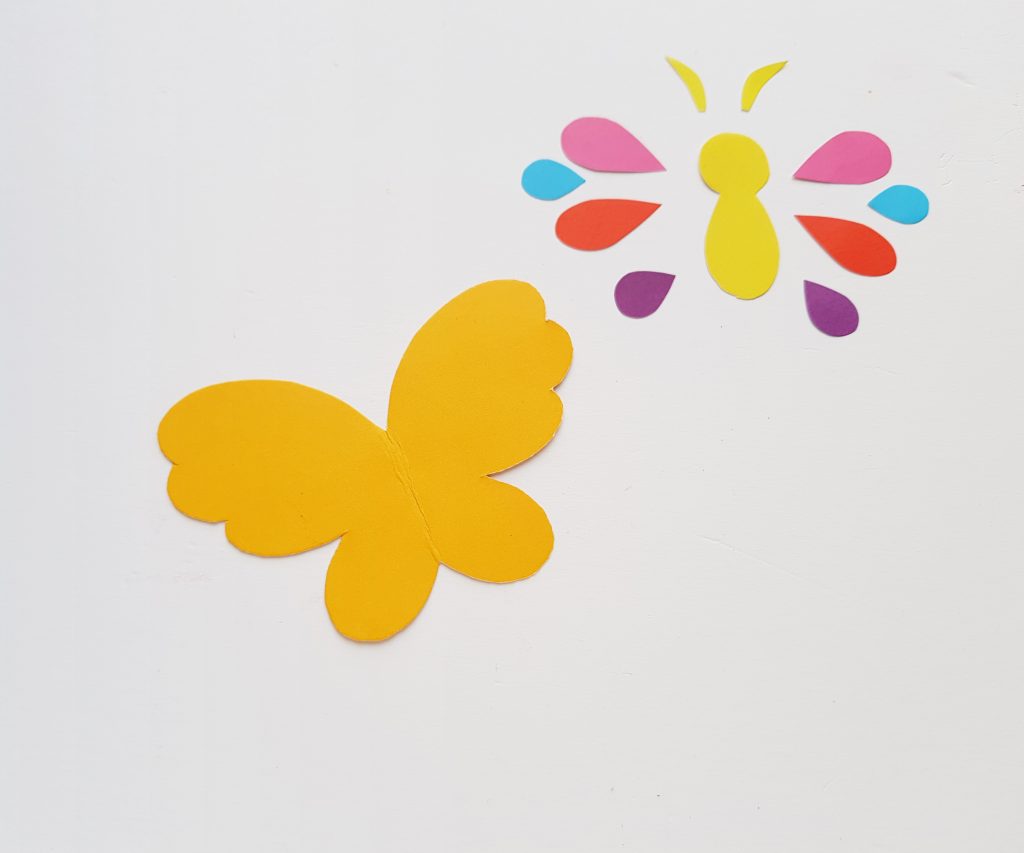 Template for the Butterfly Bookmark Corner