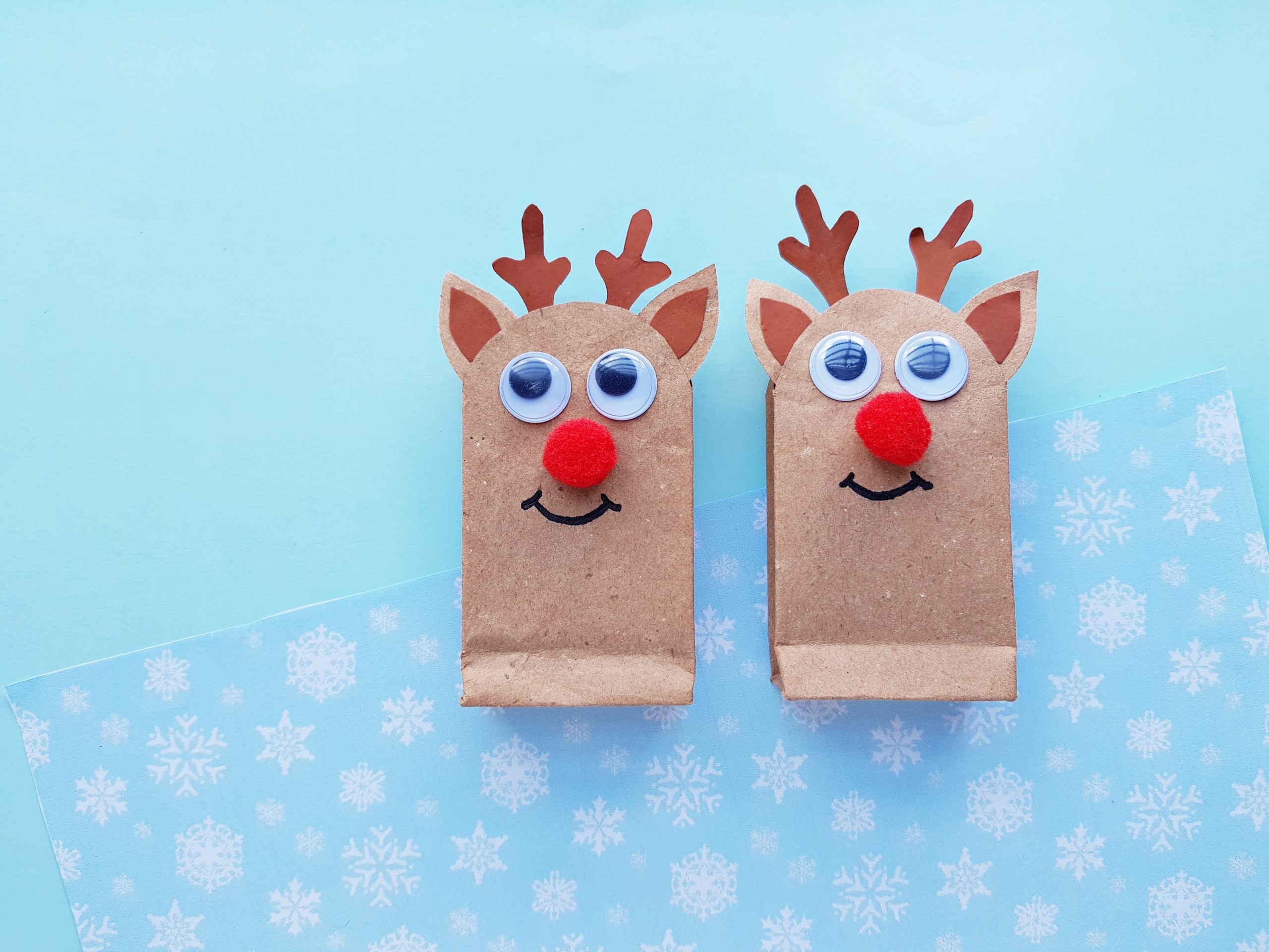 Christmas Craft! Make Reindeer Mini Gift Bags with Your Kids | Carilly
